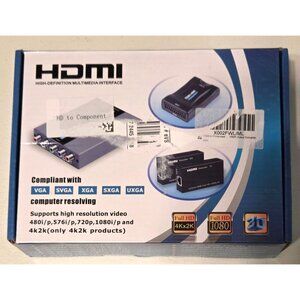 HDMI to Component Converter with Scaler Function, Aluminum 1080P HDMI to YPbP